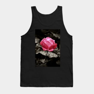 One Pink Rose Tank Top